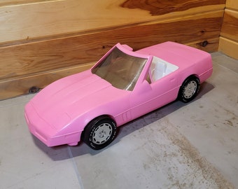Barbie Vintage USA Corvette Convertible American Plastic Toys Pink 21 Fits Etsy Canada