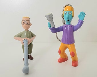 Doug&#39;s & Guss Recess Skeeter Valentine KeyChain Vtg 1st Movie 1999 McDonalds Bagtag Key Gift