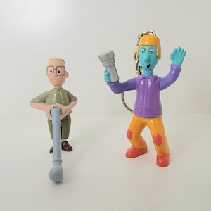 Doug&#39;s & Guss Recess Skeeter Valentine KeyChain Vtg 1st Movie 1999 McDonalds Bagtag Key Gift