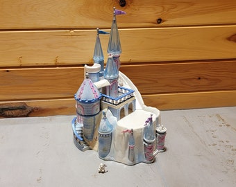Trendmasters Vintage Polly Pocket Ice Style Mini Castle Toy 1996 Star Castle Bubble Castle Playset