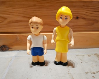 Little Tikes Vintage People Dollhouse Family Figures Dolls Mother Son Lot