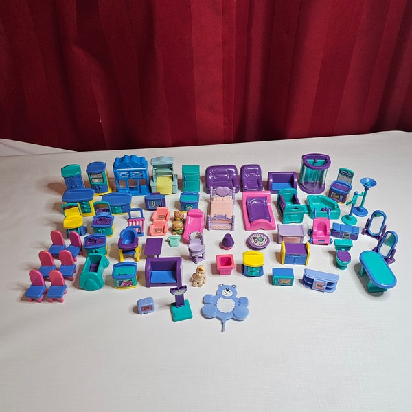 Meubles de poupée plastique Lot Petit Vintage