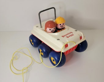 Vintage Fisher Price Bouncing Buggy Toy Car