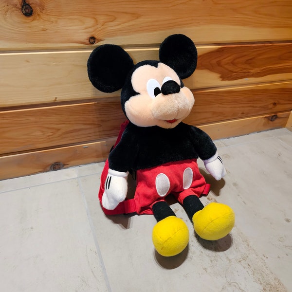Mickey Mouse Backpack Vintage Plush Disney