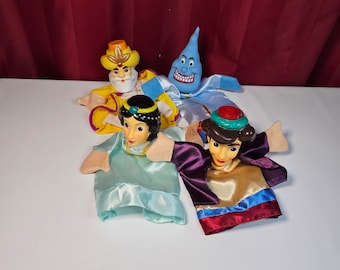 Vintage Disney Aladdin Hand Puppets