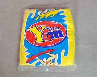 Beach ball Yum Yum potato chip yellow Vintage