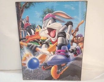 Looney Tunes Vintage 16 X 20 Warner Bros laminé 1995