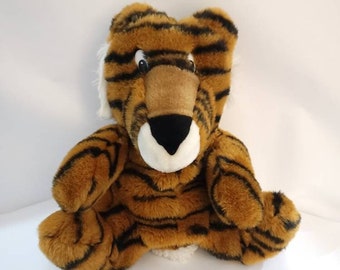 Vintage Stuffed Tiger Puppet