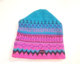 Capello Hat Vintage winter 100% Wool Pink