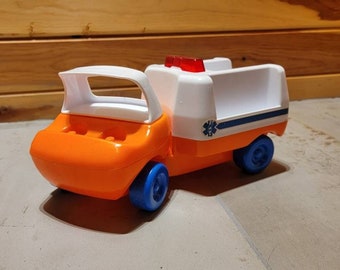 Little tikes vintage ambulance vintage car Orange Chunky