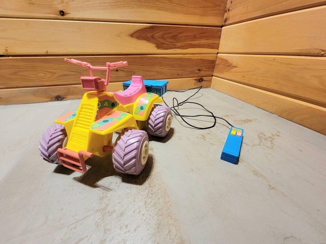 Barbie Quad Vintage 4x4 Yellow Battery Etsy
