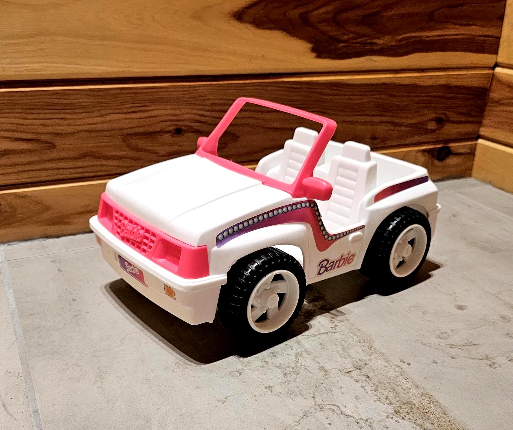 Barbie Jeep White Barbie Car Vintage MATTEL 1994 White Pink Barbie