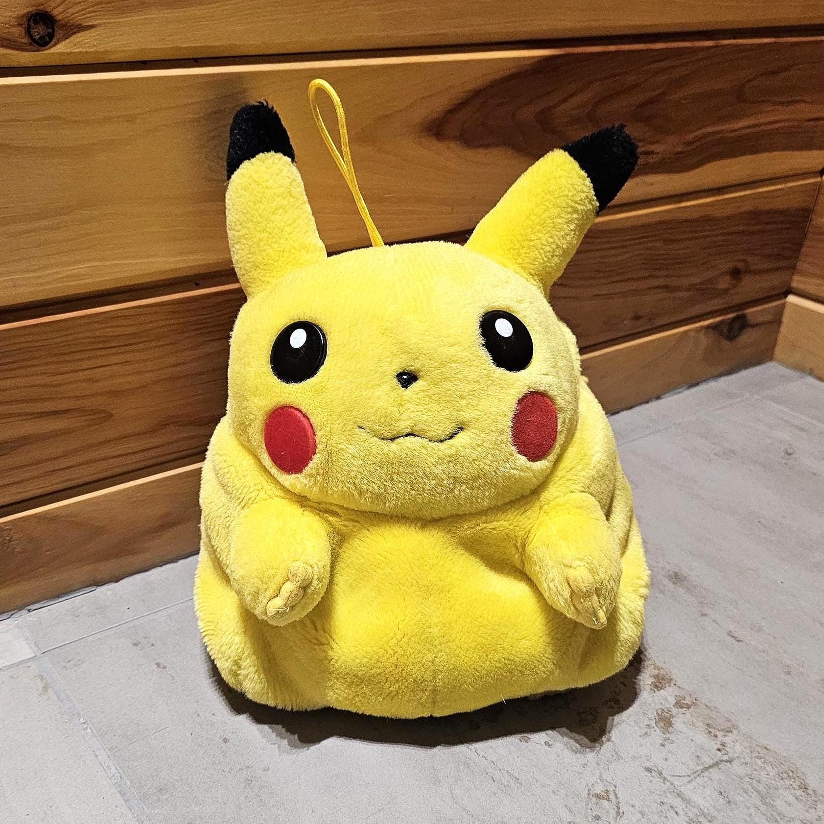 Pikachu Plush Vintage Yellow Zipper Pokémon