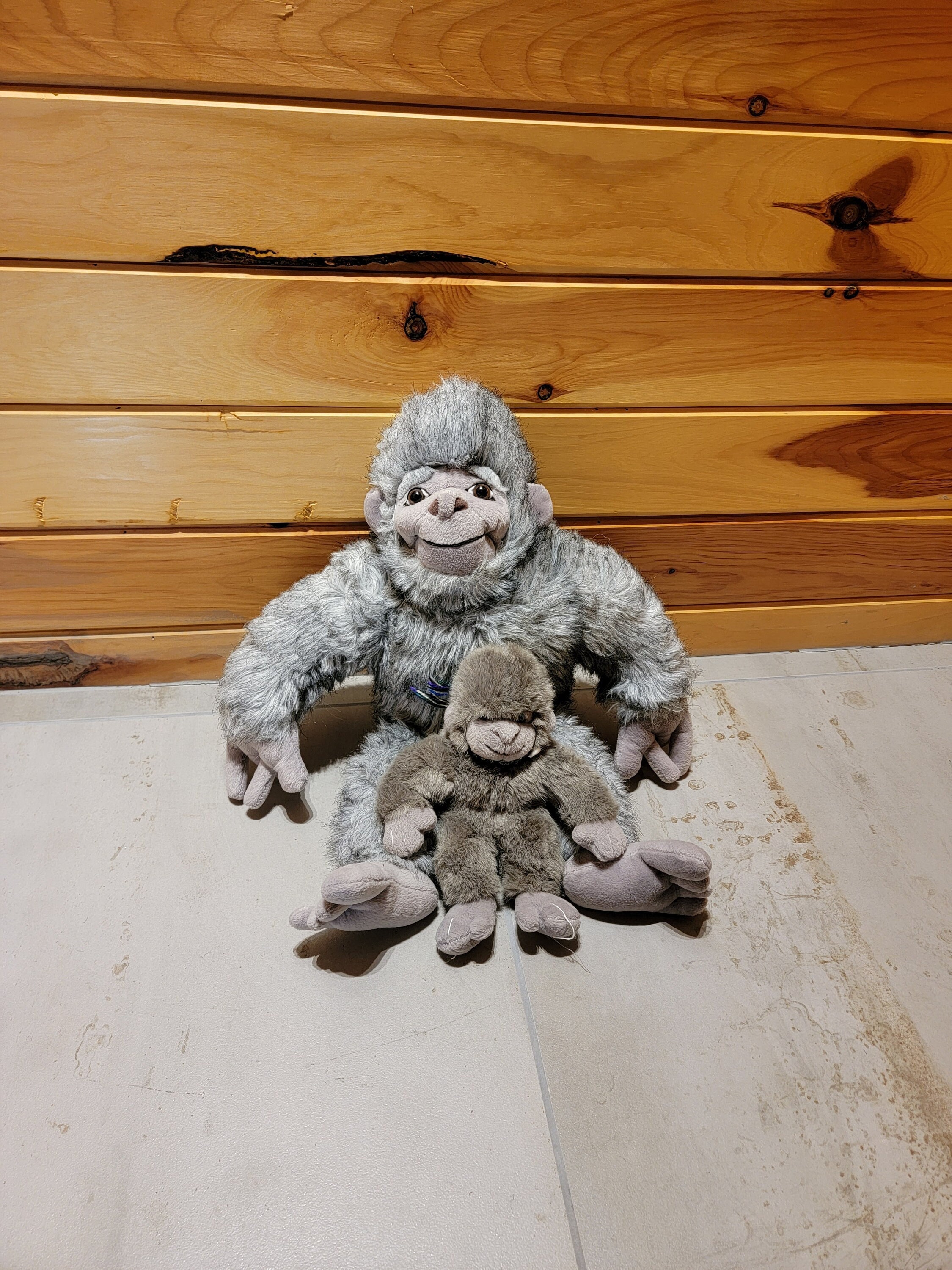 Yeti Sears Plush Vintage 1994 Zeke O'connor Gray Stuffed Animal