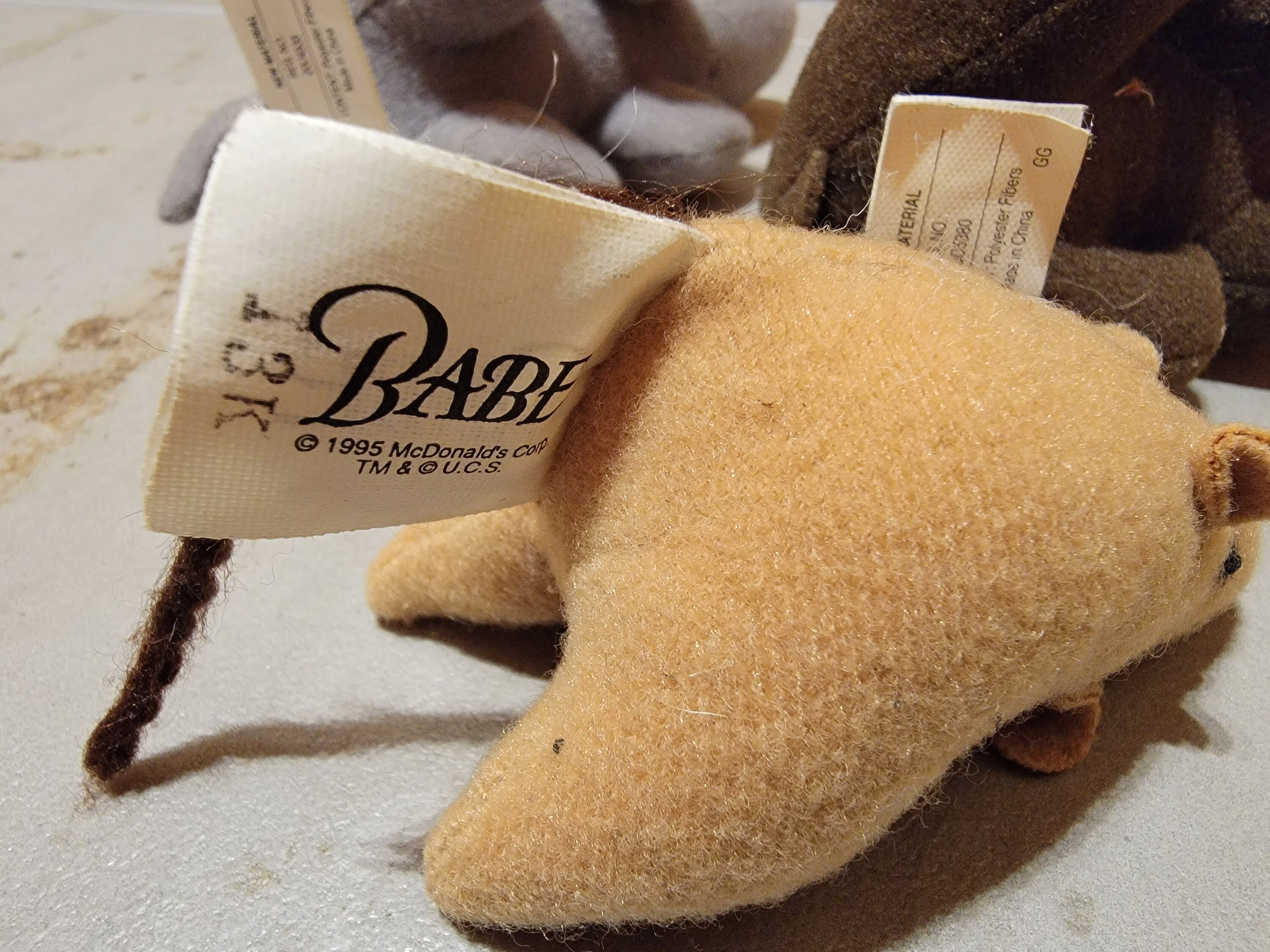 ぬいぐるみ マクドナルド ハッピーミール ヴィンテージ 90年代 グレー