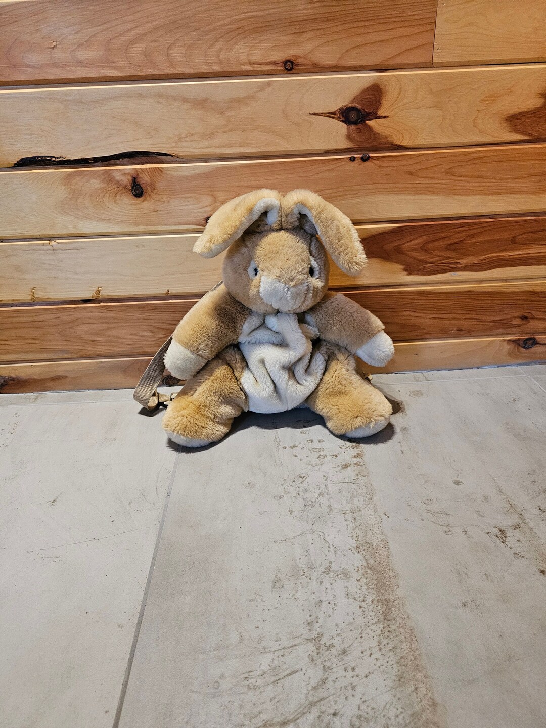 90s Rabbit Backpack Plush Rabbit Backpack Vintage Beige 90s RARE - Etsy