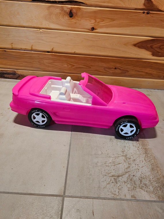 Ford Mustang Barbie Car Pink GT Convertible Toy Etsy Canada