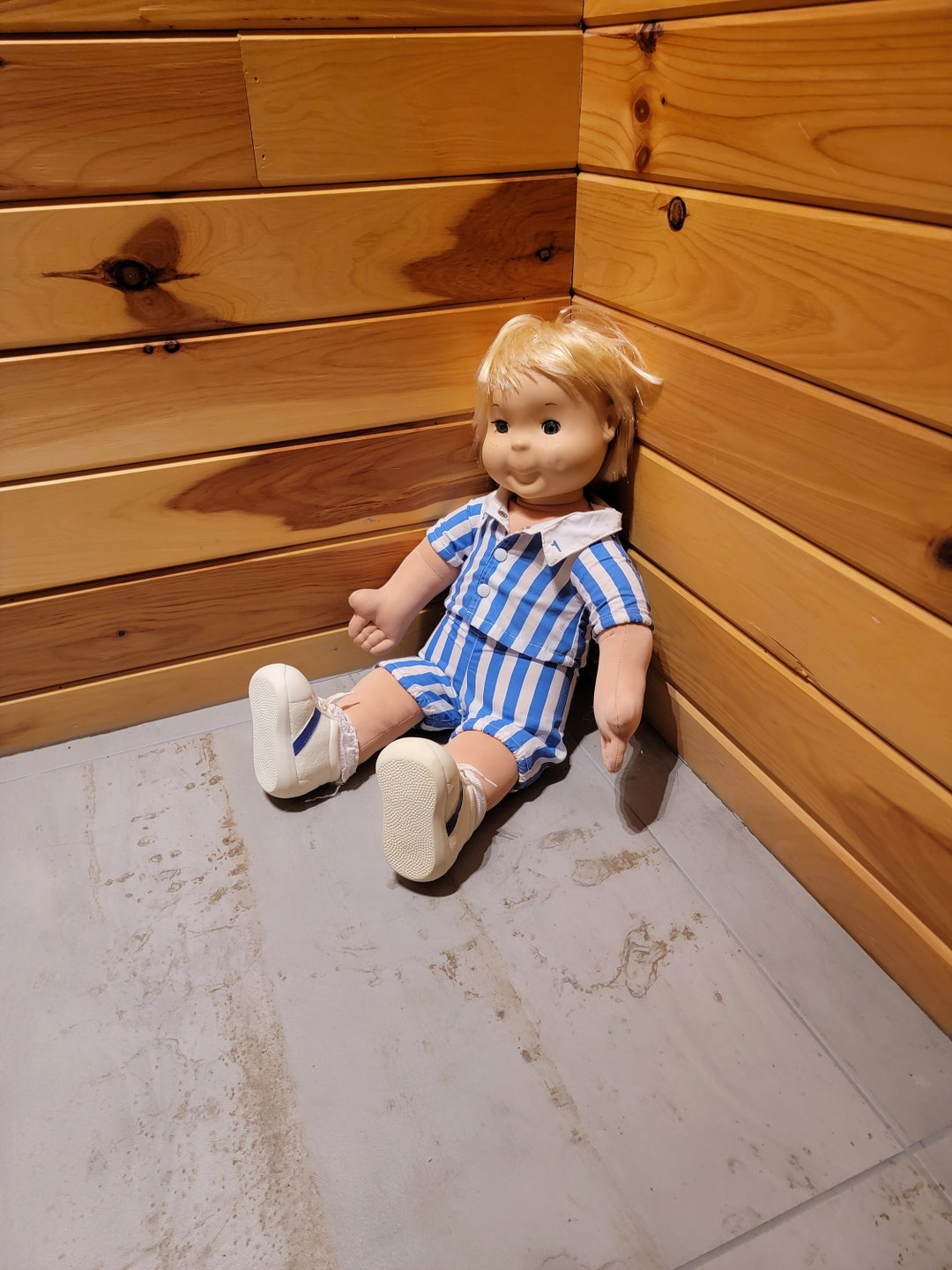 My Buddy Doll Playskool VINTAGE 1986 Boy Doll Short Blonde Hair With