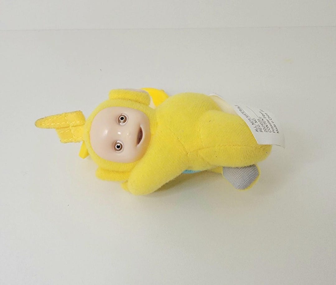 Mcdonald's Happy Meal Toy Yellow Teletubbies Lala Plush Clip