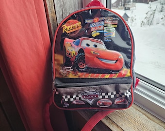 Lightning McQueen Children's School Backpack, Red and Grey
