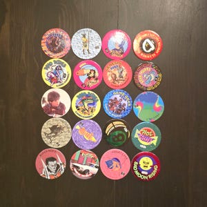 Vintage Pogs, set of 20