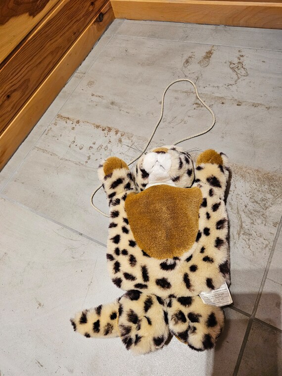 Leopard plush bag hotsell