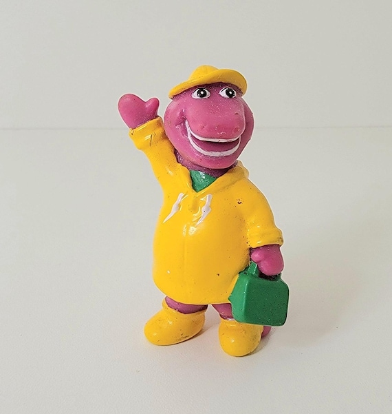 Pince à Cheveux Collector Barney Le Dinosaure – 1993 – Occasion – Mignon !