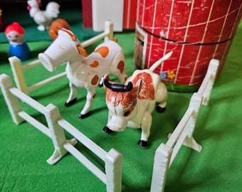 Ferme Fisher-Price Little People Vintage 1986 - Avec Figurines Et Chevaux, Jouet Ancien