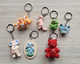 Vintage Advertising Keychain Set - Etsy