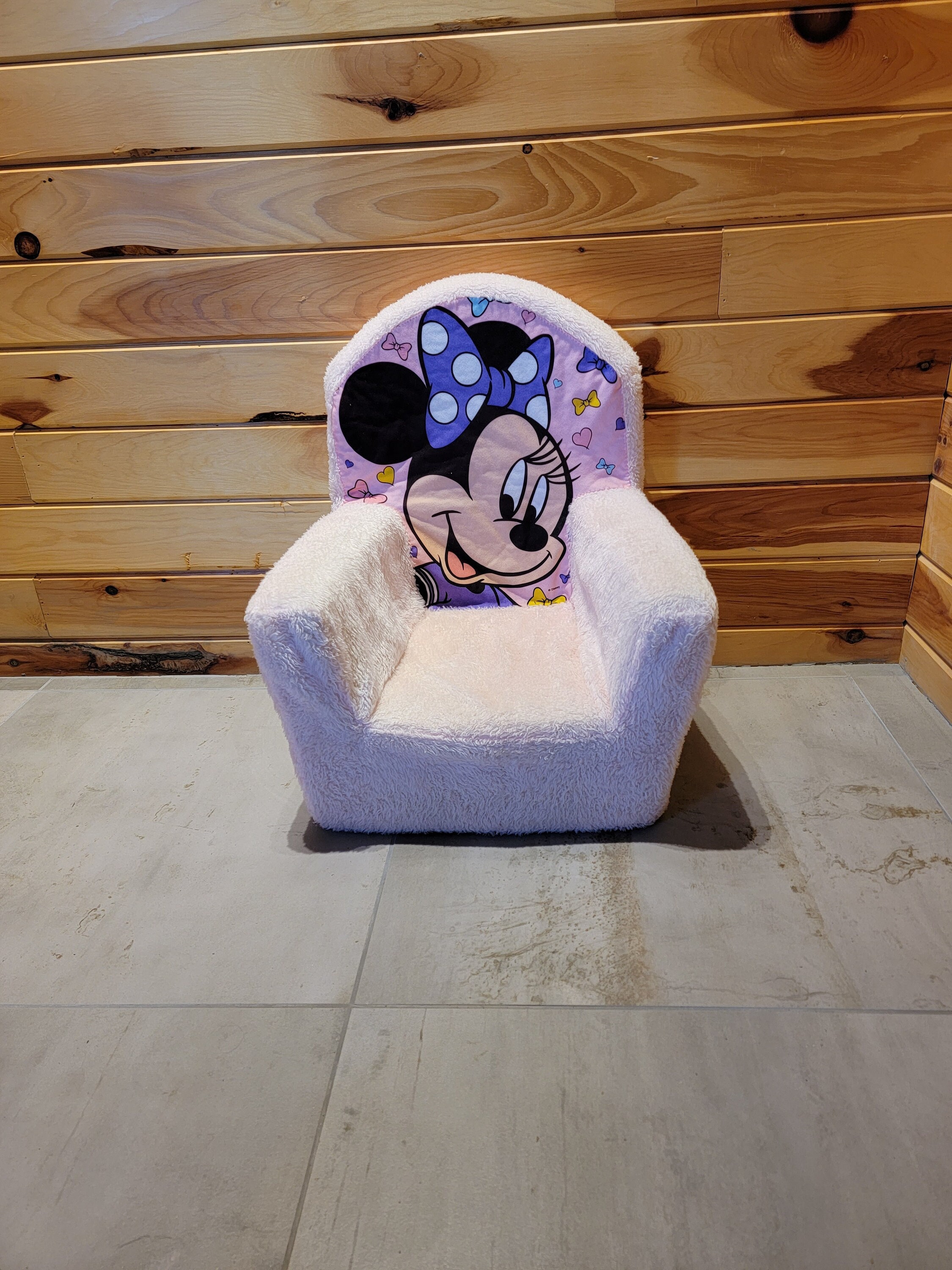 Minnie mouse plush chair top