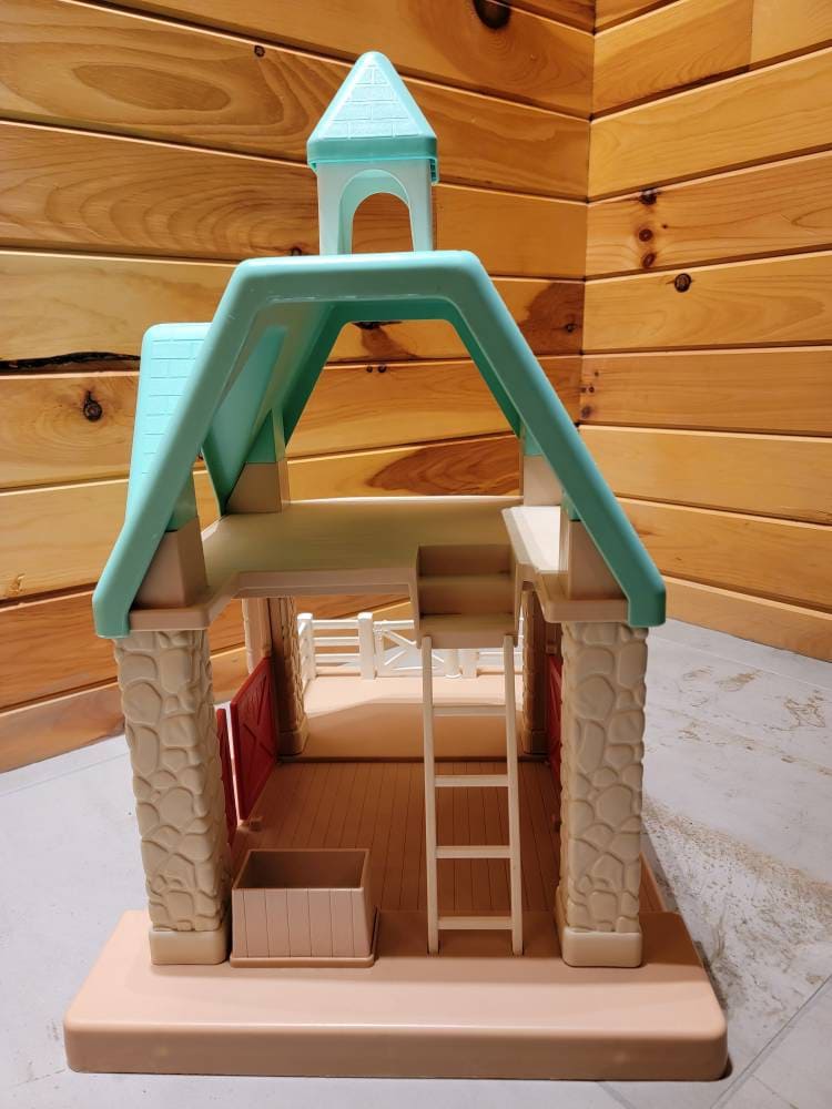 Little Tikes Horse Stable Barn Dollhouse Jockeys Horses Etsy