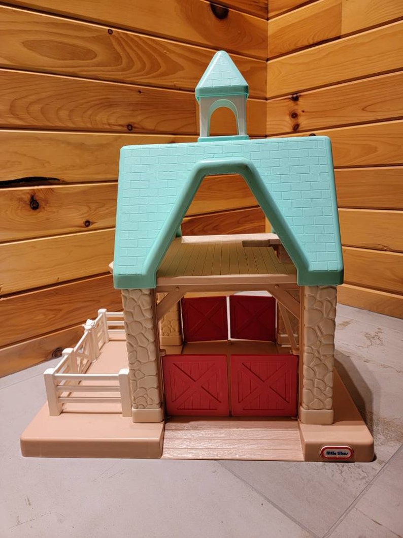 Little Tikes Horse Stable Barn Dollhouse Jockeys Horses Etsy