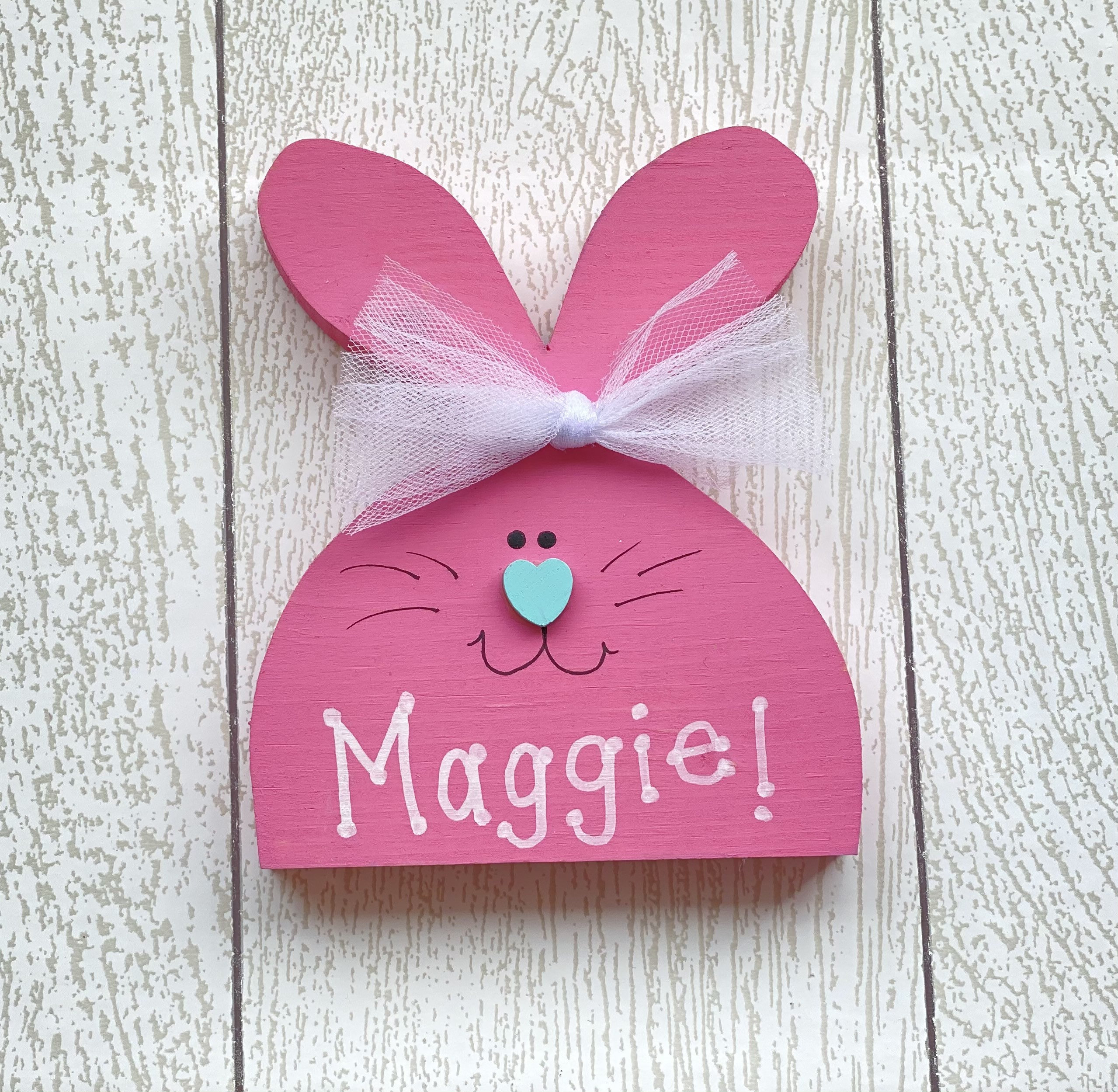 Personalized Wooden Easter Bunnies