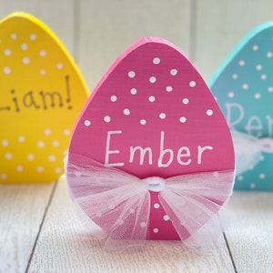 Personalized Wooden Easter Eggs
