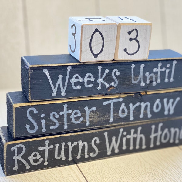 Missionary Countdown Blocks, LDS Missionary Countdown, Elder or Sister Countdown, Personalized Missionary Countdown