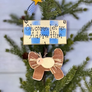 Oh Come Let Us Adore Him Ornament