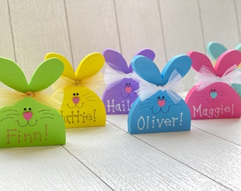 Personalized Wooden Easter Bunnies