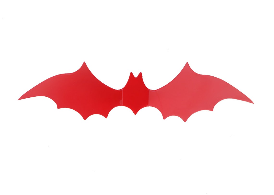 12 PCS Halloween Black Bat Red Bat Wall Sticker Halloween 3D | Etsy