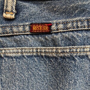 90’s Black Jean Bermuda Shorts by Rustler main image 1