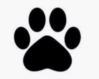 Paw Print SVG – Dog and Cat Paw SVG, Pet Paw Print Silhouette, Animal Paw Clipart, Cricut & Silhouette Cut File, Vinyl Decal Design