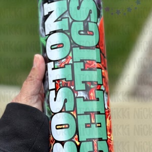 Boston Celtics tumbler, Celtics cup, Celtics Inspired tumbler, Boston Celtics gift, basketball fan gift, Boston gift, Celtics fan tumbler