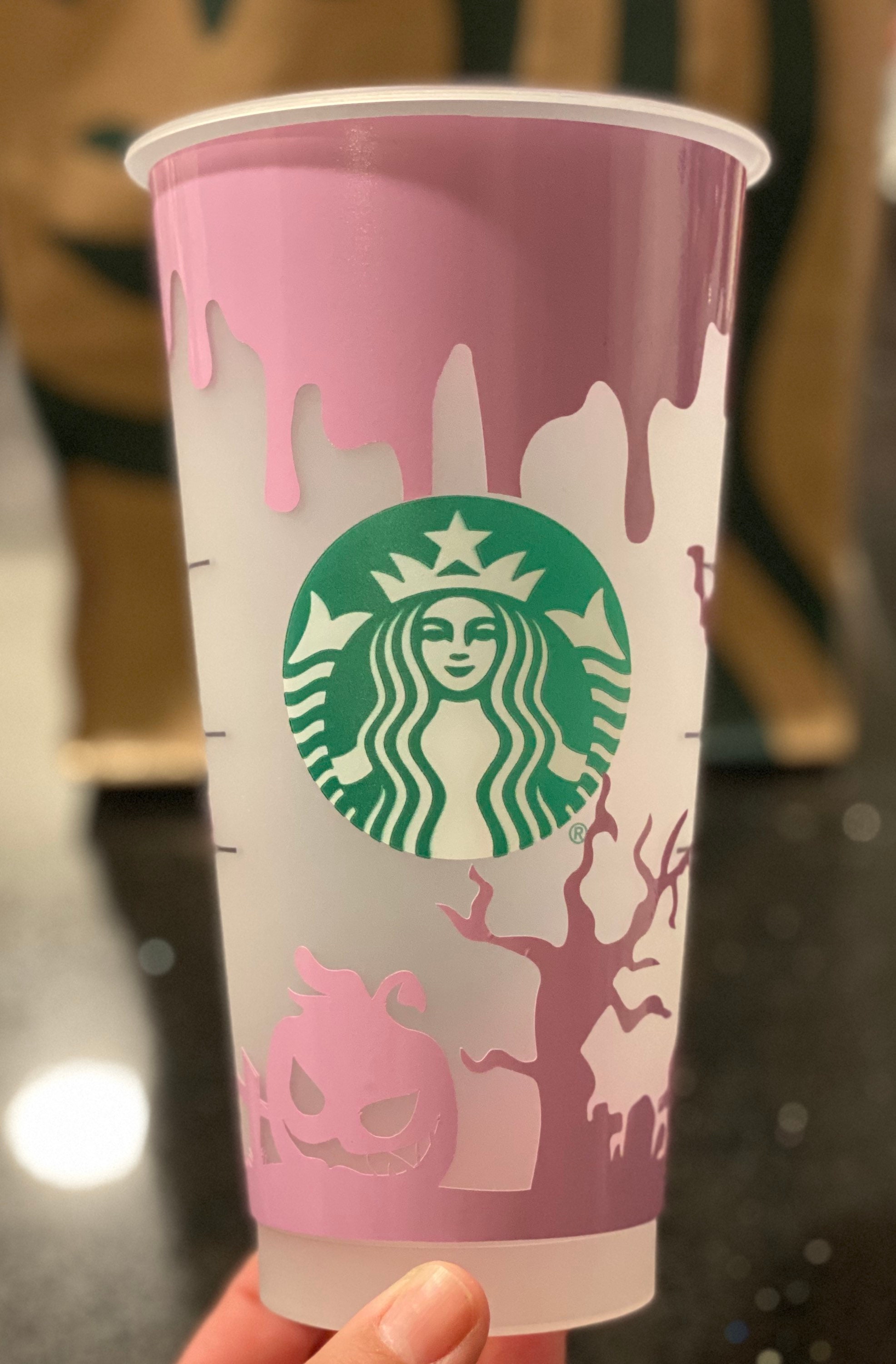 Spooky Starbucks Cup Blood Drip Cup Scary Gift Chiller Cup Etsy