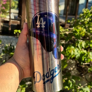 Dodgers drip tumbler, dodgers cup, dodgers Inspired tumbler, LA Dodger gift, baseball fan gift, Los Angeles dodgers, LA dodgers fan tumbler