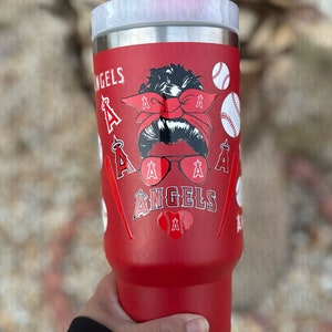 Los Angeles Angels 40oz cup, LA Angels Inspired tumbler, LA Angels baseball gift, Angels fan gift, Angels basebal gift, LA angels tumbler