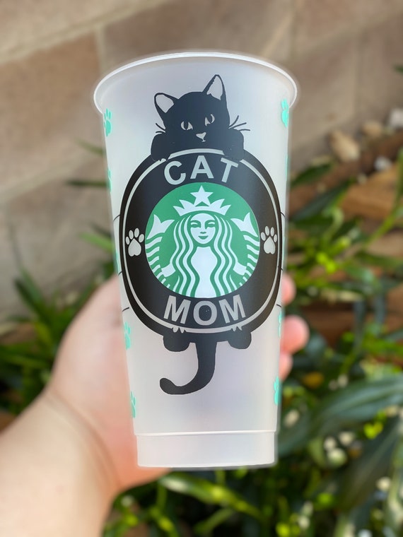 Cat Mom Starbucks Cup Personalized Cat Mom Cup Cat Mom Fur Mama