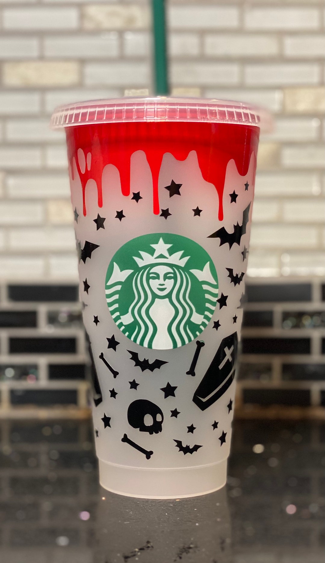 Spooky Chiller Starbucks Cup Blood Drip Cup Scary Gift - Etsy
