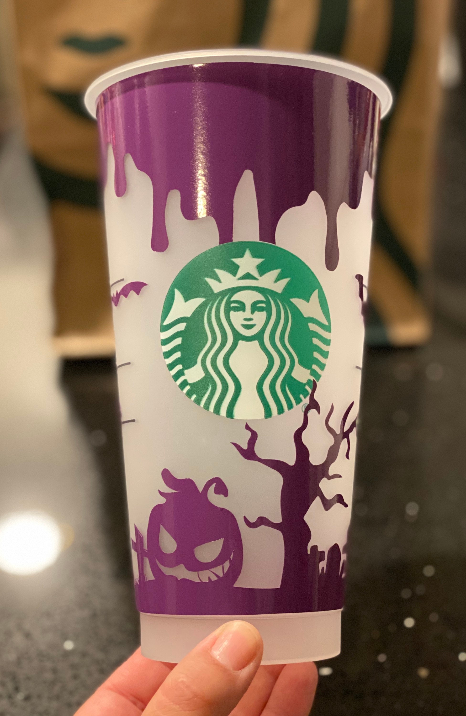 Spooky Starbucks Cup Blood Drip Cup Scary Gift Chiller Cup Etsy