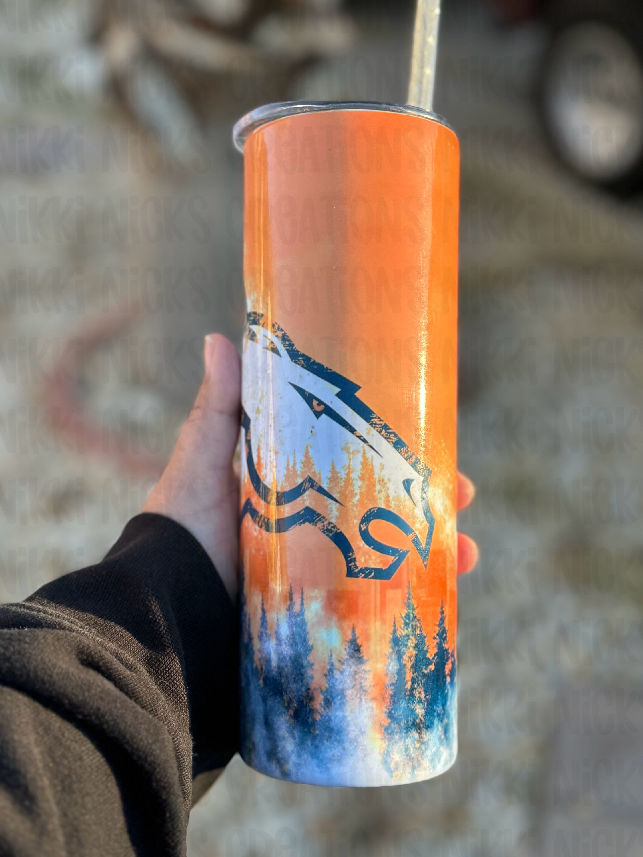 Denver Broncos tumbler, broncos cup, Denver broncos Inspired tumbler, broncos gift, denver broncos football fan gift, broncos fan tumbler