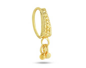 Gold Claw Dangling Nose Ring