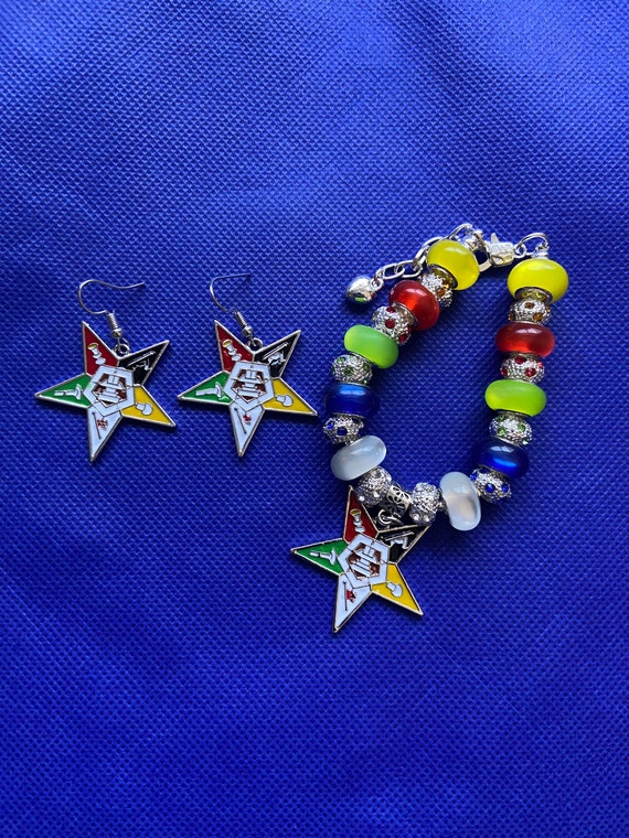 Order of Eastern Star Jewelry Set Etsy